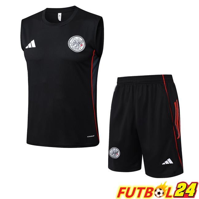 Chalecos De Futbol AFC Ajax + Cortos Negro 2025/2026