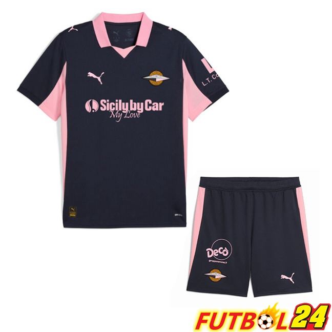 Camisetas De Futbol Palerme FC Ninos Segunda Negro 2025/2026