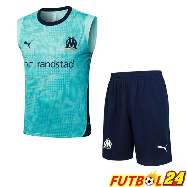Chalecos De Futbol Marsella OM + Cortos Verde 2025/2026