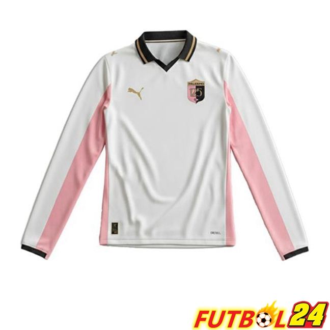 Camisetas De Futbol Palerme FC Cuarta Manga Larga Blanco 2025/2026