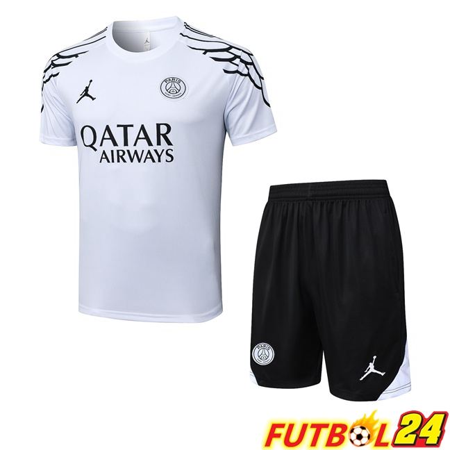 Camiseta Entrenamiento Jordan Paris PSG + Cortos Blanco 2025/2026