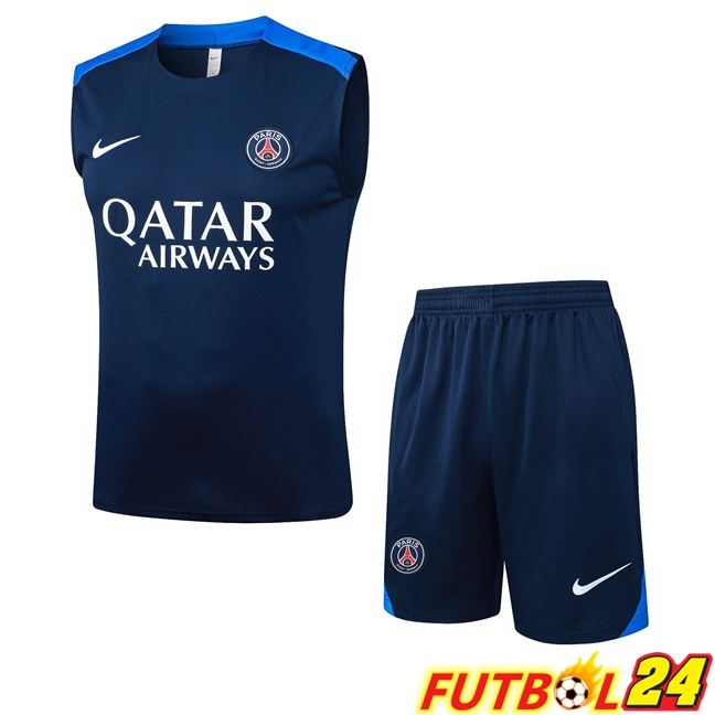 Chalecos De Futbol Paris PSG + Cortos Azul Real 2025/2026