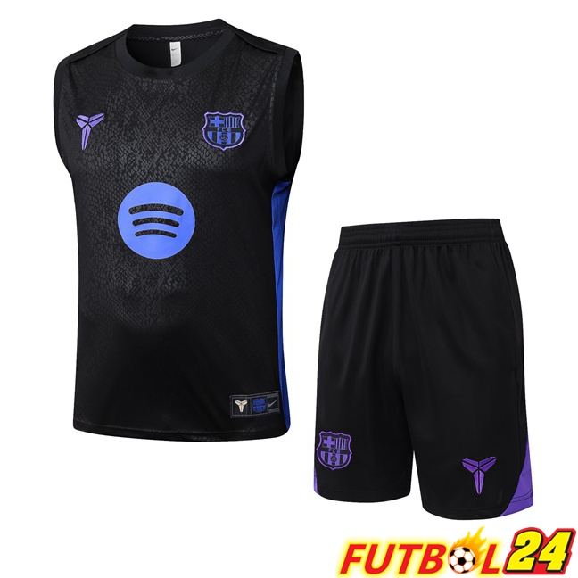 Chalecos De Futbol FC Barcelona + Cortos Negro 2025/2026