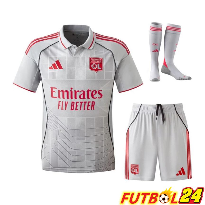 Camisetas De Futbol lyon OL Tercera (Cortos + Calcetines) 2025/2026