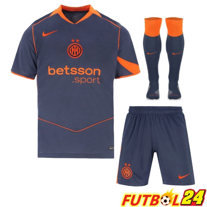 Camisetas De Futbol Inter Milan Tercera (Cortos + Calcetines) 2025/2026