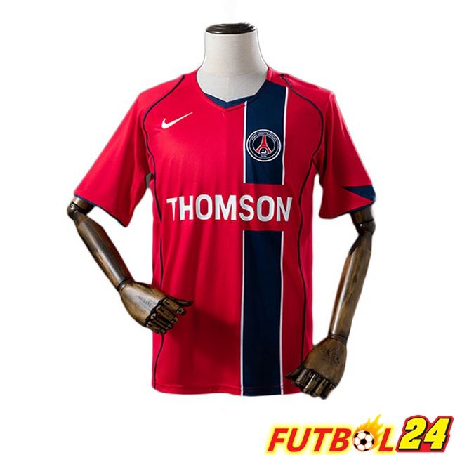 Camisetas De Futbol Paris PSG Retro Segunda Rojo 2004-2005