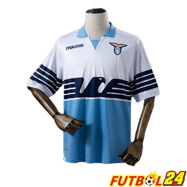 Camisetas De Futbol SS Lazio Retro Primera Azul Blanco 2018-2019