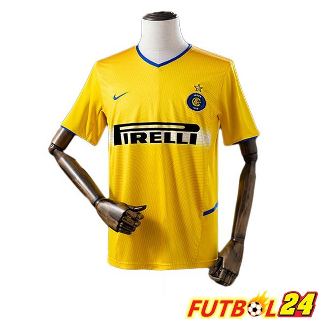 Camisetas De Futbol Inter Milan Retro Tercera Amarillo 2002-2003