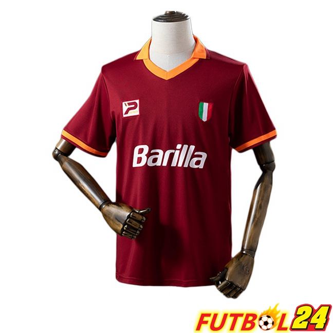 Camisetas De Futbol AS Roma Retro Primera Rojo 1983-1984
