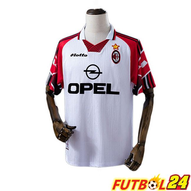 Camisetas De Futbol AC Milan Retro Segunda Edición Especial Blanco 1989-1990