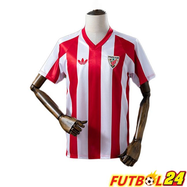 Camisetas De Futbol Athletic Club Retro Primera Rojo Blanco 1986-1987