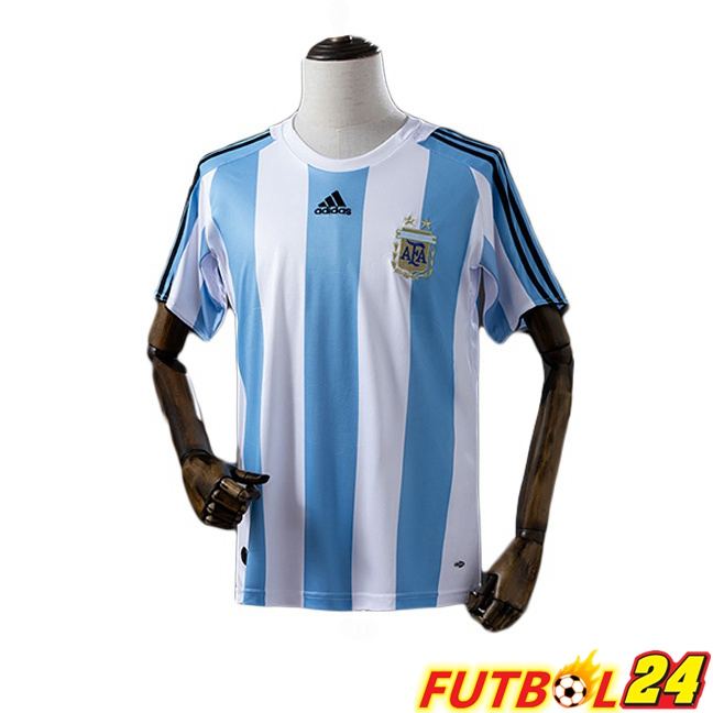 Camisetas De Futbol Argentina Retro Primera Azul Blanco 2008