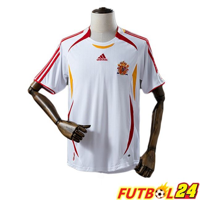 Camisetas De Futbol España Retro Segunda Blanco 2006