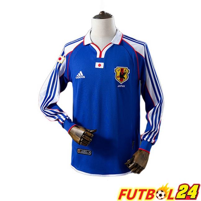 Camisetas De Futbol Japon Retro Primera Manga Larga Azul 2000