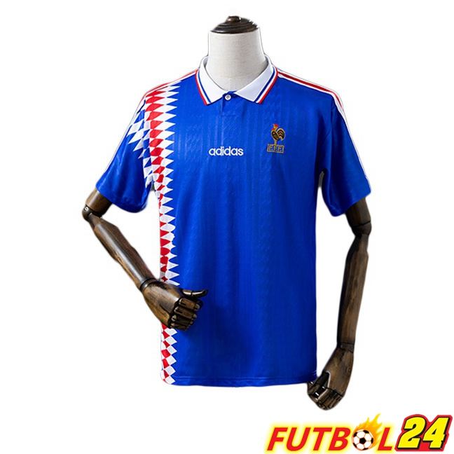 Camisetas De Futbol Francia Retro Primera Azul 1994
