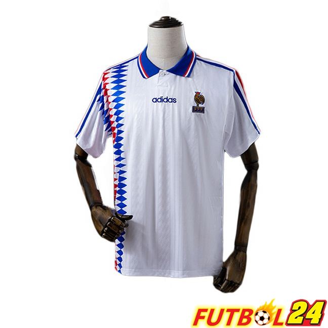 Camisetas De Futbol Francia Retro Segunda Blanco 1994