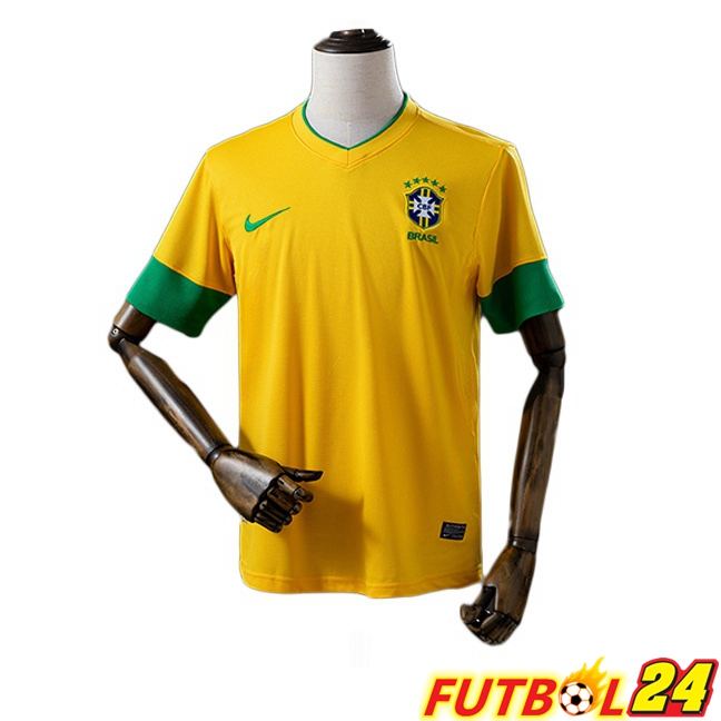 Camisetas De Futbol Brasil Retro Primera Amarillo 2012