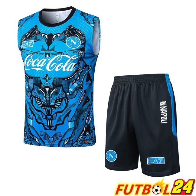 Chalecos De Futbol SSC Napoli + Cortos Azul 2025/2026