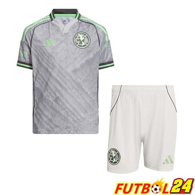 Camisetas De Futbol Club America Ninos Tercera Gris 2025/2026