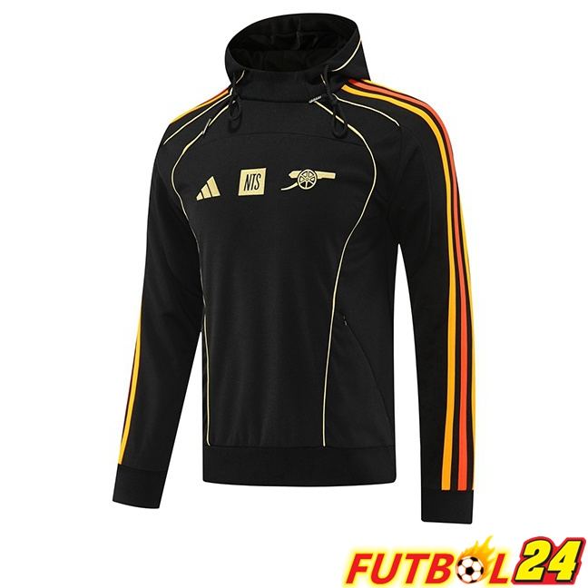 Sudadera Con Capucha Arsenal Negro 2025/2026