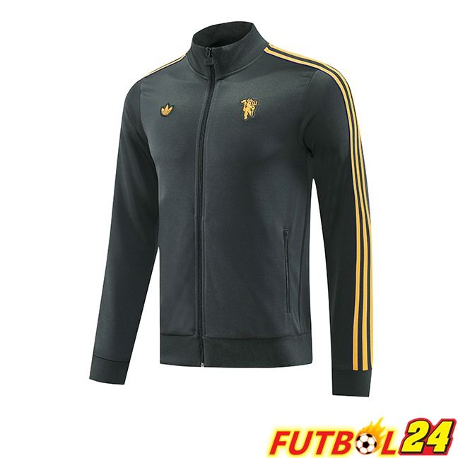 Chaquetas Futbol Manchester United Gris 2025/2026