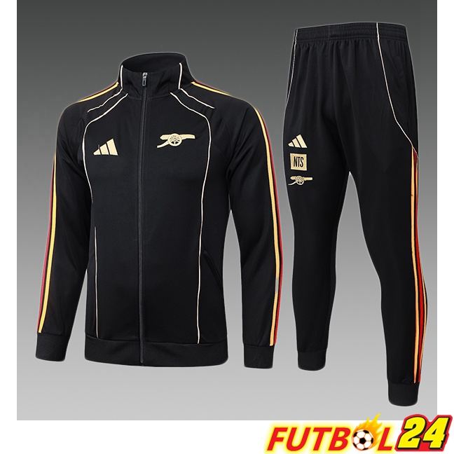 Chandal Equipos De Futbol - Chaqueta Arsenal Ninos Negro 2025/2026
