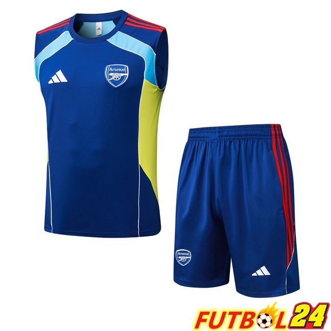 Chalecos De Futbol Arsenal + Cortos Azul 2025/2026