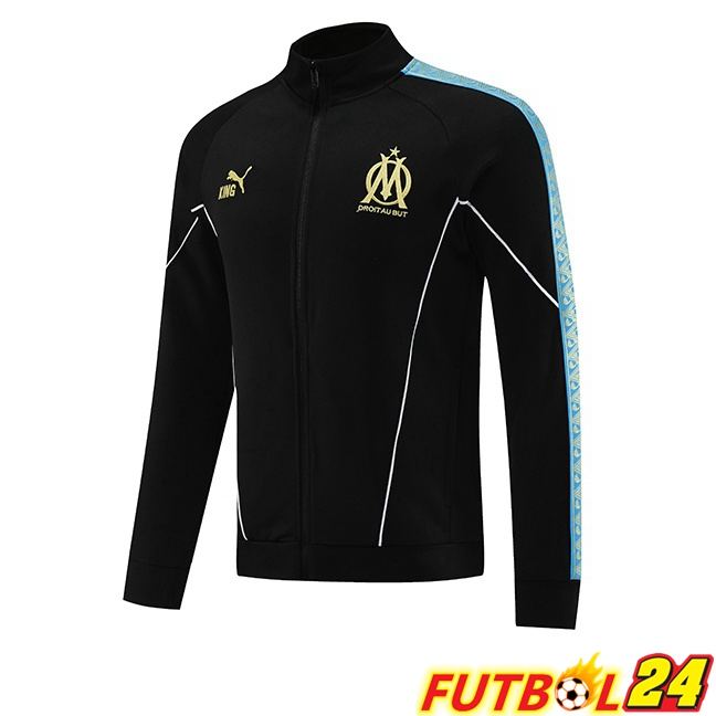 Chaquetas Futbol Marsella OM Negro 2025/2026