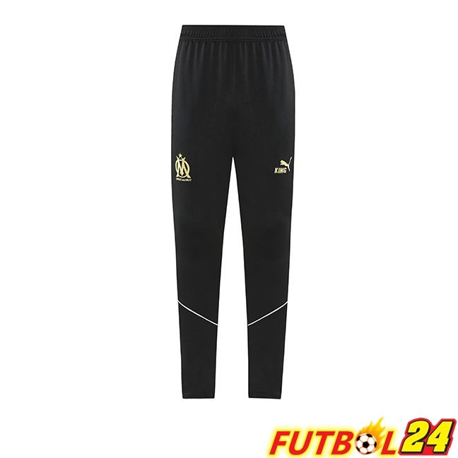 Pantalon Entrenamiento Marsella OM Negro 2025/2026