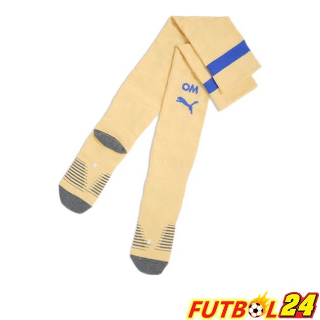 Calcetines De Futbol Marsella OM Cuarta Amarillo 2025/2026