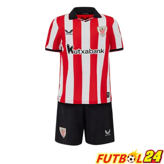 Camisetas De Futbol Athletic Club Ninos Primera Rojo Blanco 2025/2026