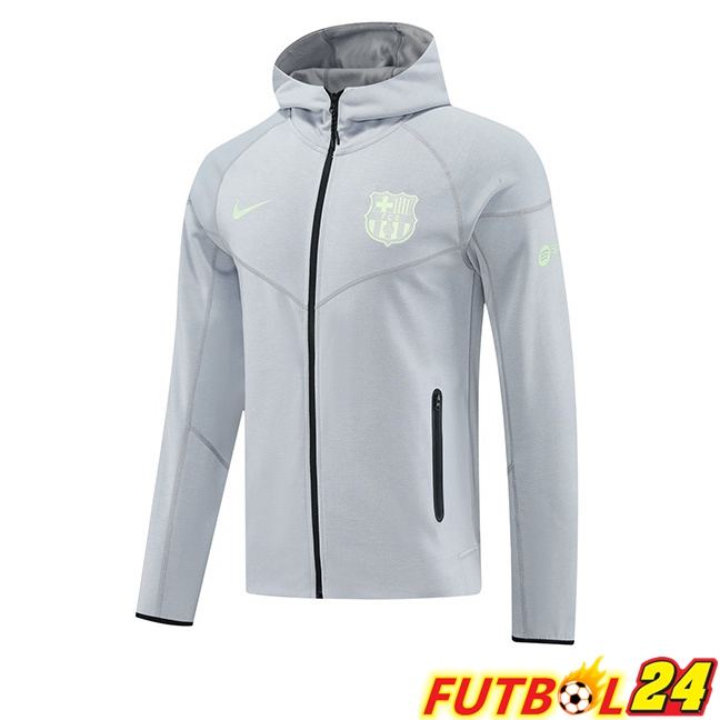 Sudadera Con Capucha FC Barcelona Gris 2025/2026