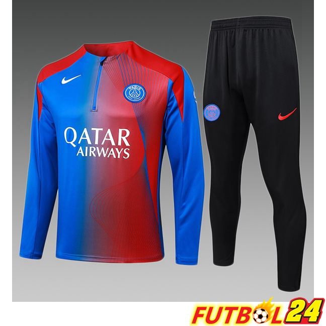 Chandal Equipos De Futbol Paris PSG Ninos Azul Rojo 2025/2026