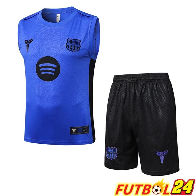 Chalecos De Futbol FC Barcelona + Cortos Azul 2025/2026