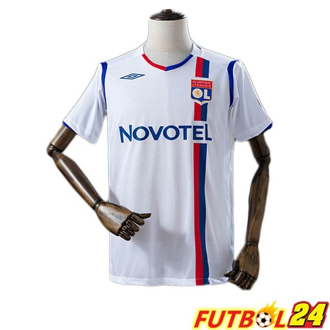 Camisetas De Futbol lyon OL Retro Primera Blanco 2009-2009