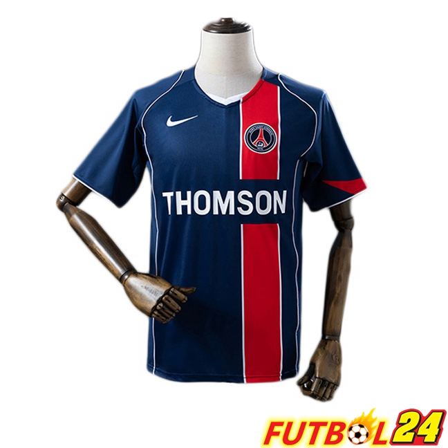 Camisetas De Futbol Paris PSG Retro Primera Azul Real 2004-2005