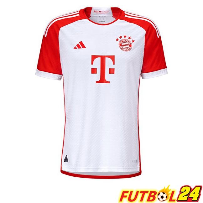 Camisetas De Futbol Bayern Munich Retro Primera Blanco Rojo 2023-2024