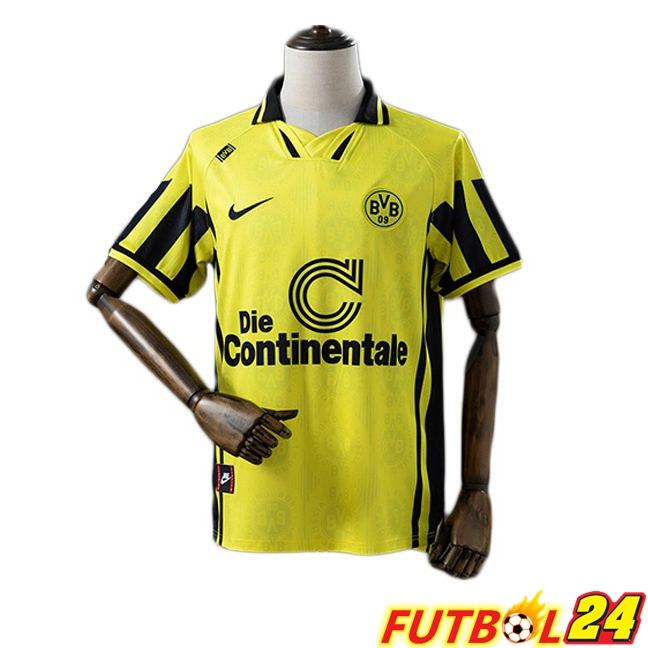 Camisetas De Futbol Dortmund BVB Retro Primera Amarillo 1996-1997