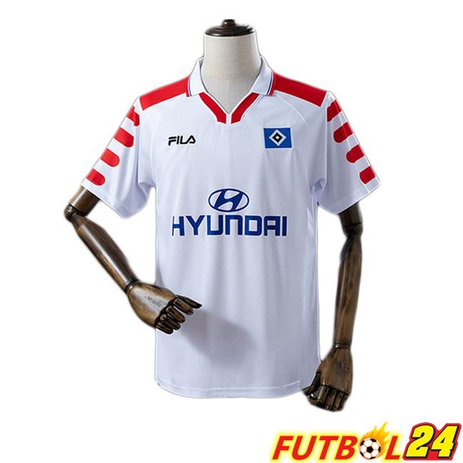 Camisetas De Futbol Hamburger SV Retro Primera Blanco 1998-1999