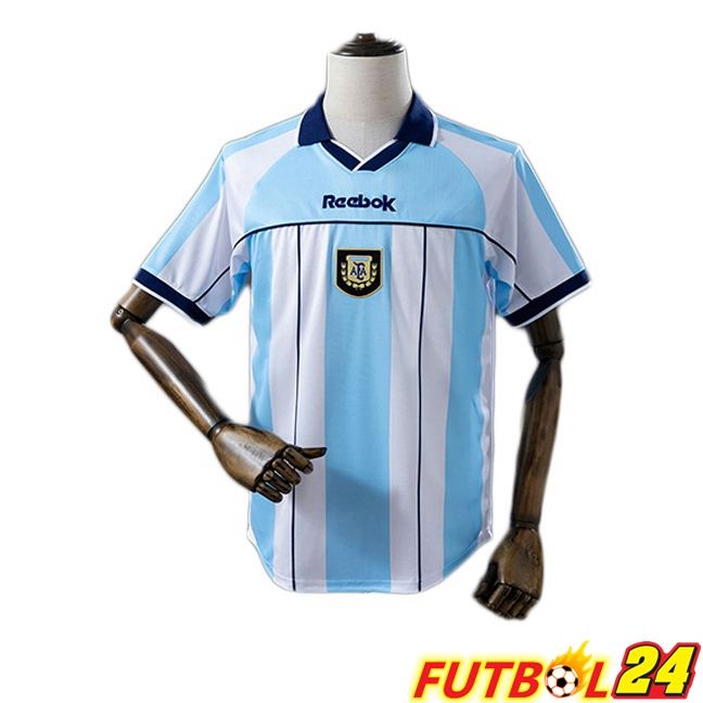Camisetas De Futbol Argentina Retro Primera Blanco Azul 2000