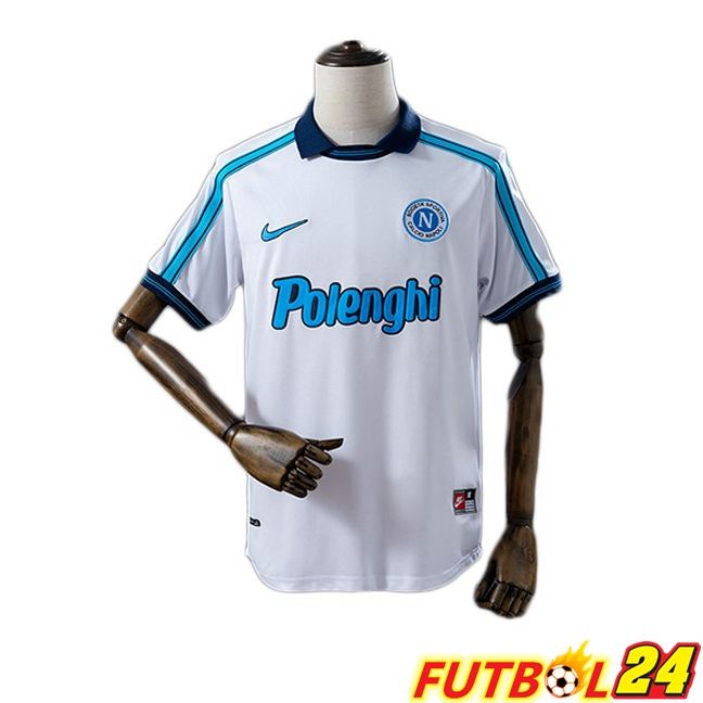 Camisetas De Futbol SSC Napoli Retro Segunda Blanco 1998-1999