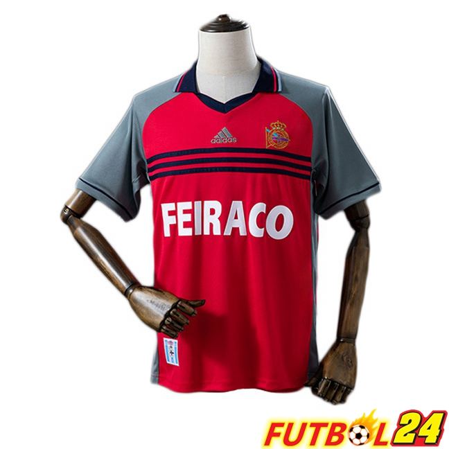 Camisetas De Futbol Deportivo de La Coruna Retro Tercera Rojo 2000-2001