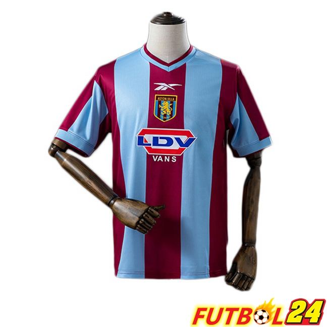 Camisetas De Futbol Aston Villa Retro Primera Marrón 1999-2000