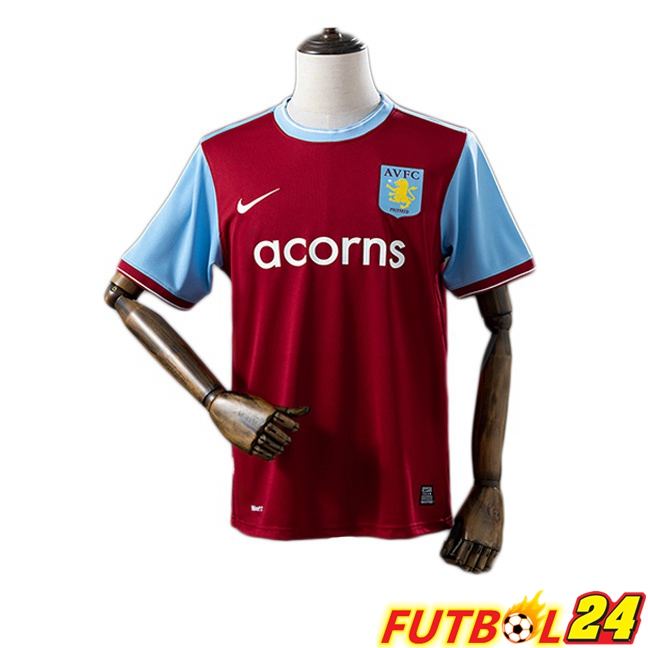 Camisetas De Futbol Aston Villa Retro Primera Marrón 2009-2010