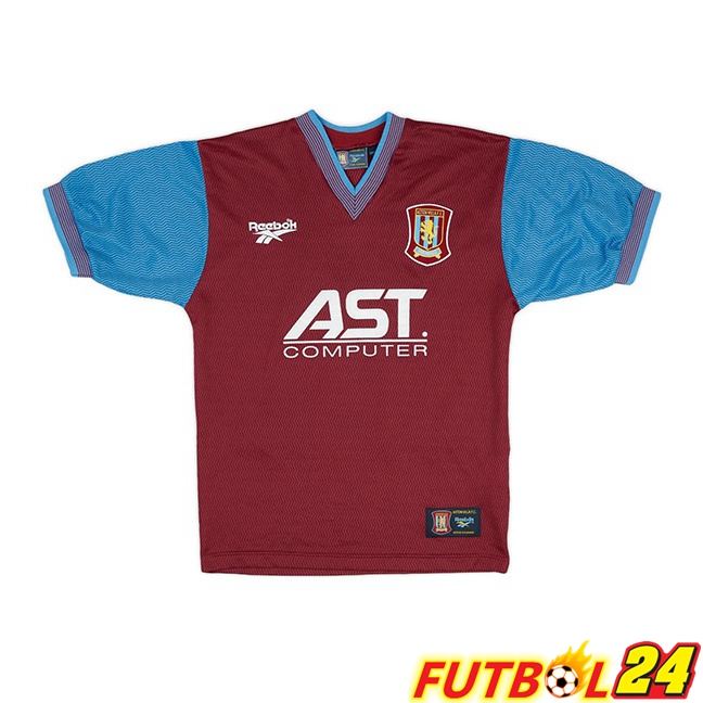 Camisetas De Futbol Aston Villa Retro Primera Marrón 1997-1998