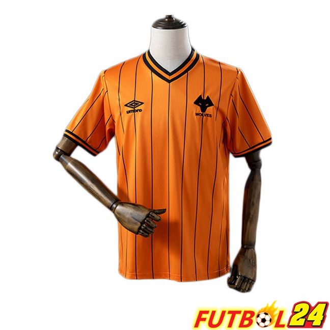 Camisetas De Futbol Wolves Retro Primera Amarillo 1985-1986