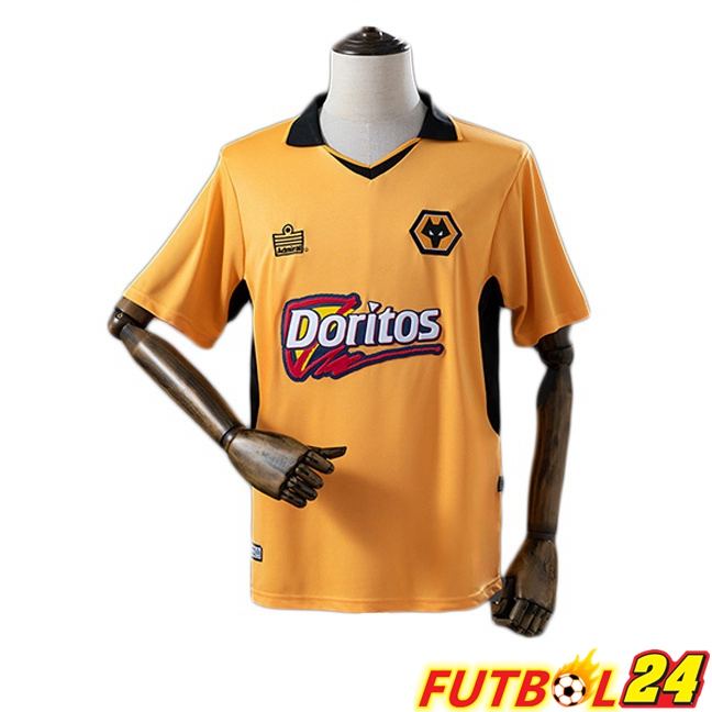 Camisetas De Futbol Wolves Retro Primera Amarillo 2002-2004