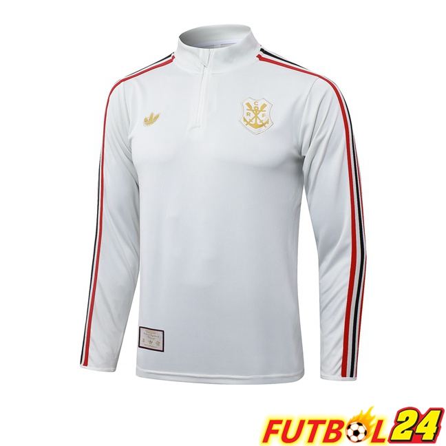 Sudadera De Entrenamiento Flamengo Blanco 2025/2026