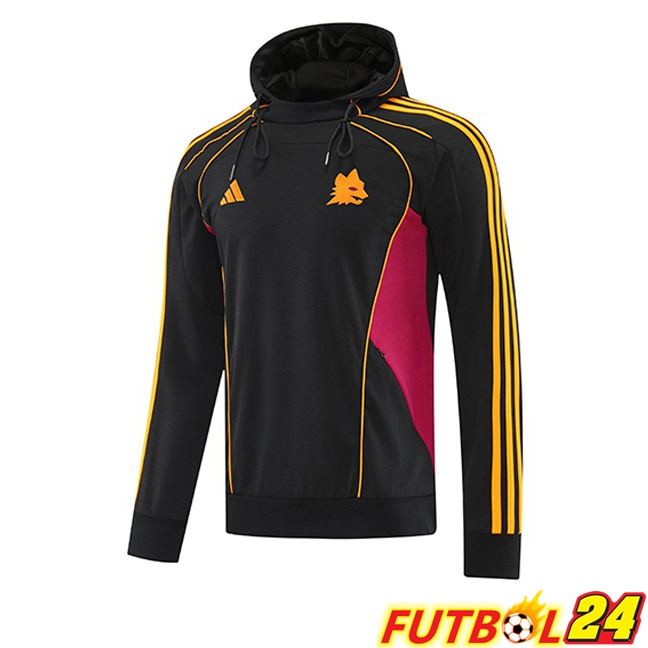Sudadera Con Capucha AS Roma Negro 2025/2026