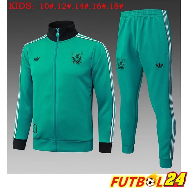 Chandal Equipos De Futbol - Chaqueta FC Liverpool Ninos Verde 2025/2026